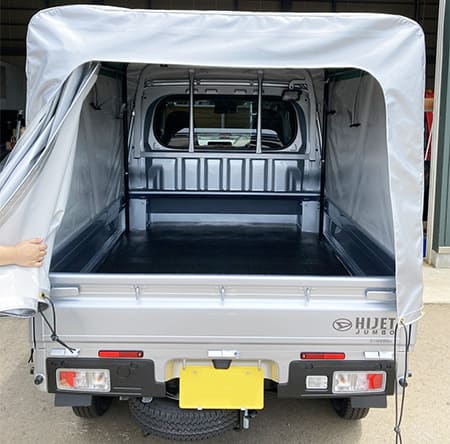 軽トラック背面